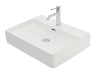 Раковина AQUAme AQM5004 59см белый глянцевый